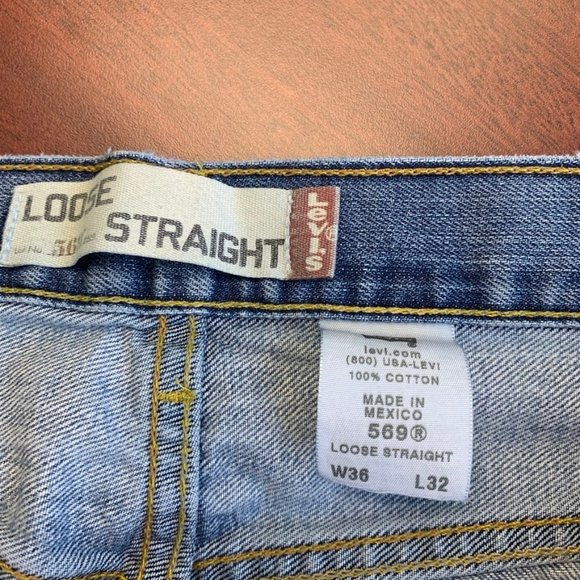 Men's Levi's 569 Loose Straight Mom Jeans - Picture 6 of 8